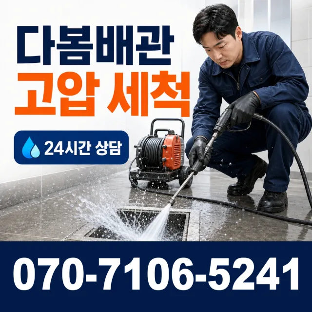 전남광주 해남군 화산면 탄동길 배수구뚫기 상담 이미지 4